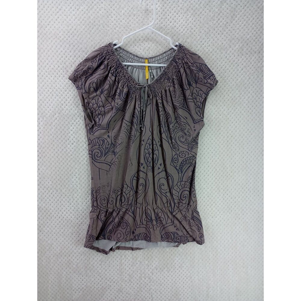 Lole Women's XL Purple/Gray Print Tunic Top/ Swim Cover Up UPF 50+